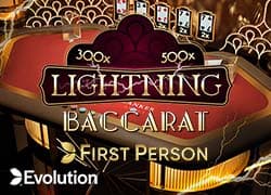 First Person Lightning Baccarat - Evolution